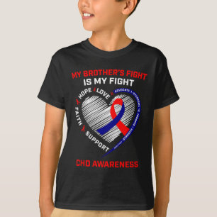 Brother Chd Awareness Month Heart Disease Graphic  T-Shirt
