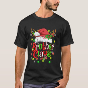 Brother Claus Couples Family Santa Christmas Light T-Shirt