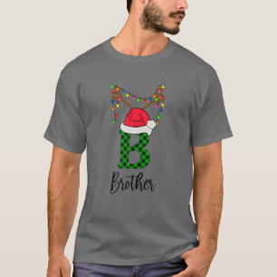 Brother Claus Monogrammed Family Christmas Pajama T-Shirt