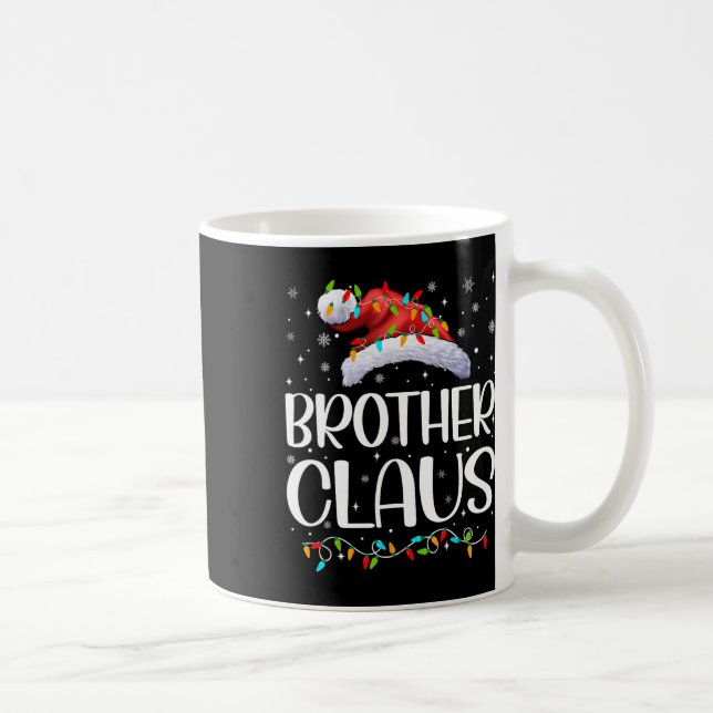 Brother Claus Xmas Lights Christmas Pajama Matchin Coffee Mug (Right)
