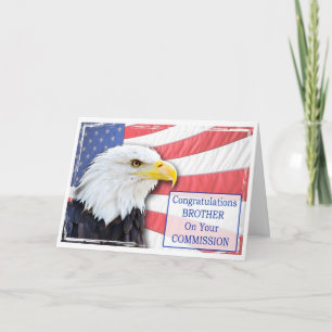 Brother,commissioning with a bald eagle card