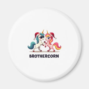 Brother-corn Unicorn Matching Family Pajama Christ Magnet
