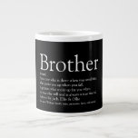Brother Definition Fun Quote Black and White Large Coffee Mug<br><div class="desc">Personalize for your special brother (big or small) to create a unique gift. A perfect way to show him how amazing he is every day. Designed by Thisisnotme©</div>