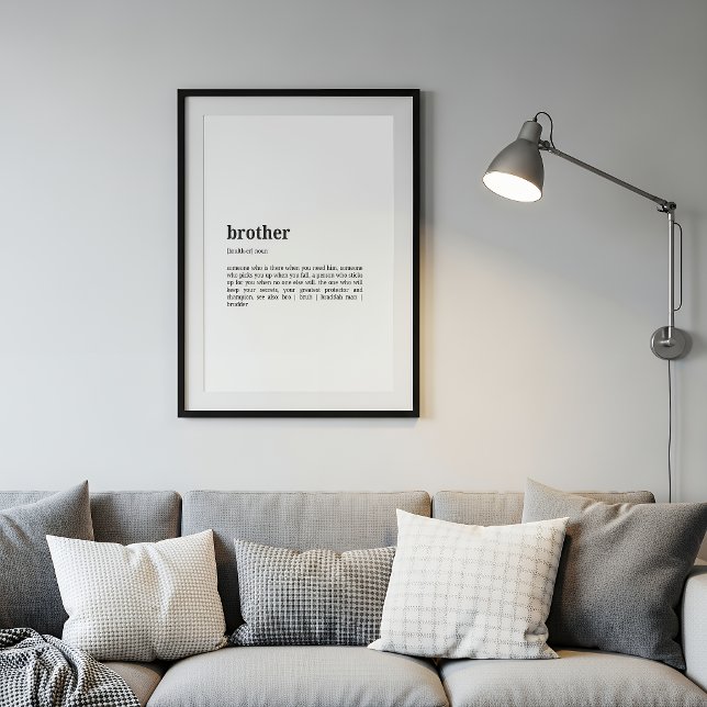 Brother Definition Poster – Gift for Brother (Creator Uploaded)