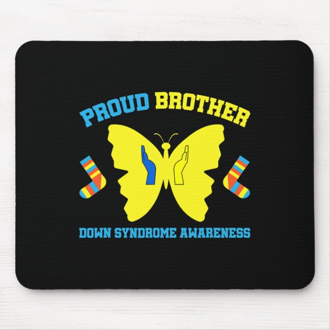 Brother Down Syndrome Awareness  Mouse Pad (Front)