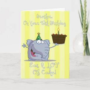 Brother Eat More Cake 40th Birthday Card