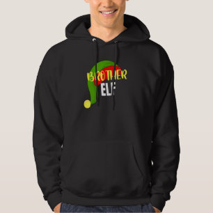 Brother Elf Matching Family Group Christmas Party Hoodie
