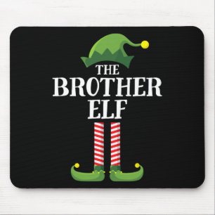 Brother Elf Matching Family Group Christmas Party  Mouse Pad