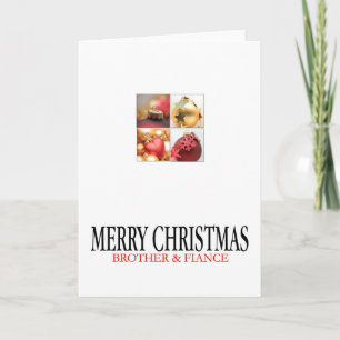 Brother et Fiance Joyeuse carte de Noël