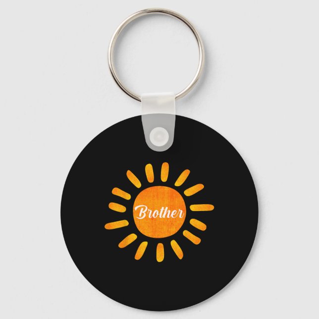 Brother First Trip Around The Sun Family Vacation  Keychain (Front)