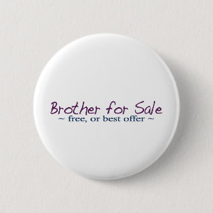 Brother for Sale 2 Inch Round Button