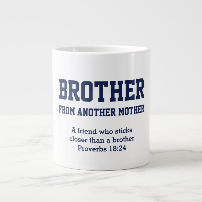 BROTHER FROM ANOTHER MOTHER | Christian Bromance Large Coffee Mug (Front)
