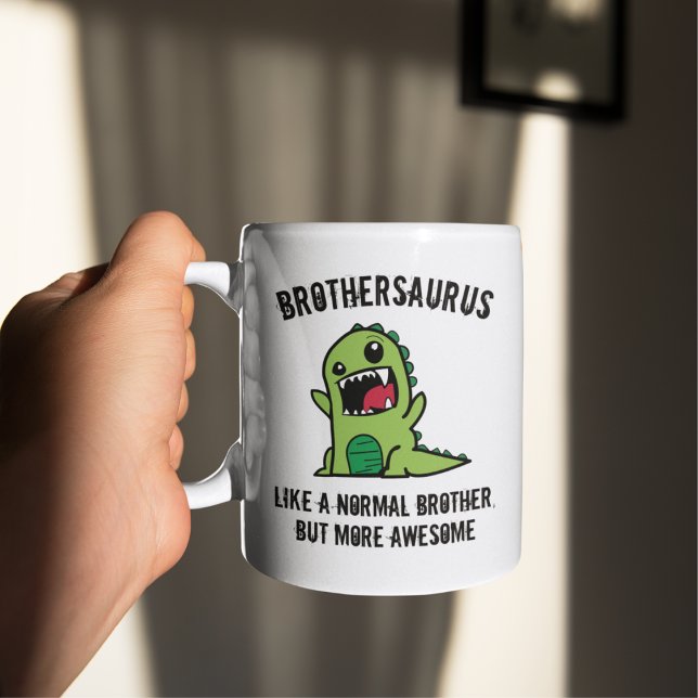Brother Gift, Brother Mug, Dinosaur Brothersaurus  Coffee Mug (Creator Uploaded)