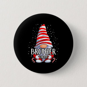 Brother Gnome Christmas Pajamas Matching Family Gr 2 Inch Round Button