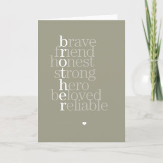 Brother Greeting Card