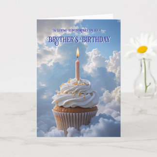 Brother Heavenly Birthday Remembrance Card