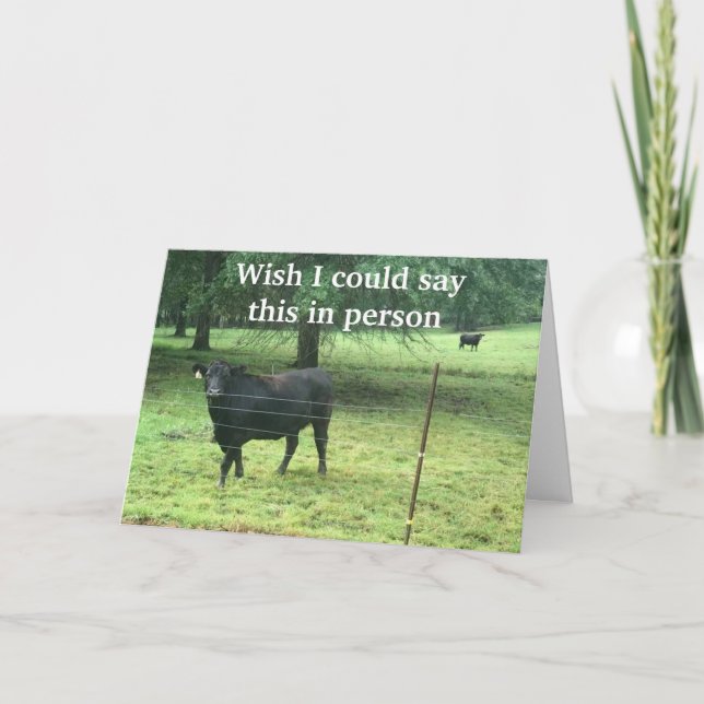 BROTHER I CAN'T GET OUT TO SAY *HAPPY BIRTHDAY* HOLIDAY CARD (Front)