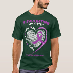 Brother I Wear Purple For My Sister Kids T-Shirt
