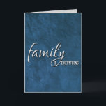 Brother In Law Birthday Blue Leather   Card<br><div class="desc">Blue leather background for brother-in-law's birthday.
Inside text can be changed for any family member.</div>