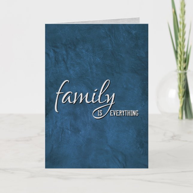 Brother In Law Birthday Blue Leather   Card (Front)