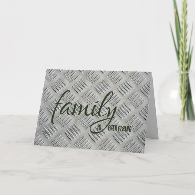 Brother-in-law Birthday Grey Metal Design Card (Front)