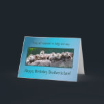 Brother-in-Law Birthday with otters Card<br><div class="desc">A line of otters all wanting to say Happy Birthday. A cute card for an animal lover. See the whole range of cards with this picture in my store</div>