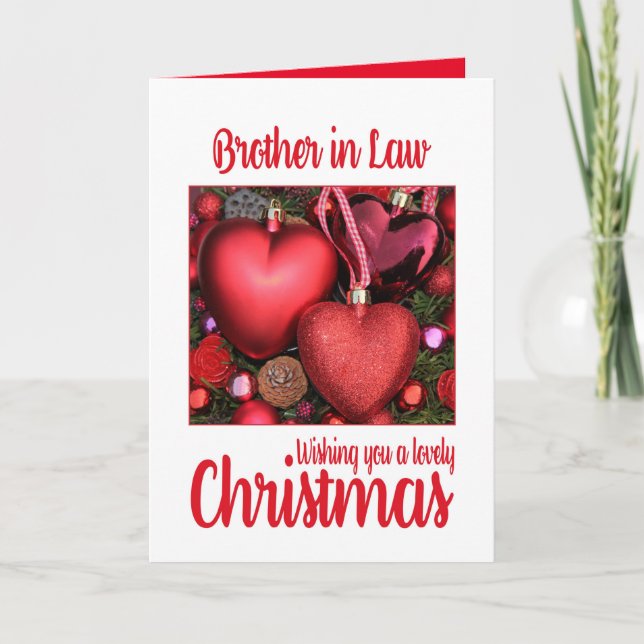 Brother in Law Lovely Christmas card (Front)