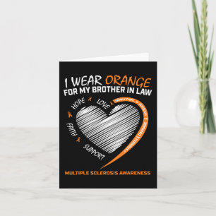 Brother In Law Multiple Sclerosis Apparel Ms Aware Card