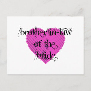 Brother In-Law of the Bride Postcard
