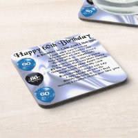 Brother in Law Poem 60th Birthday Coaster Zazzle