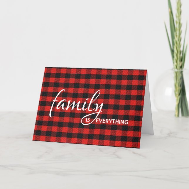 Brother-in-law's Buffalo Plaid Birthday Card (Front)