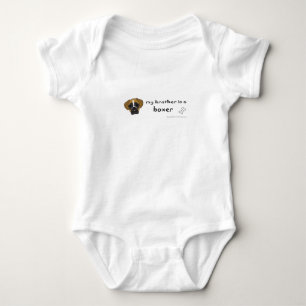 brother is a boxer baby bodysuit