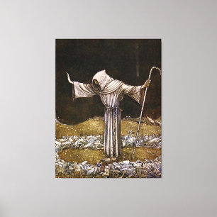 “Brother Martin” Watercolor by John Bauer Canvas Print