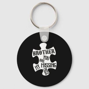 Brother My Guardian Angel You Are My Missing Piece Keychain