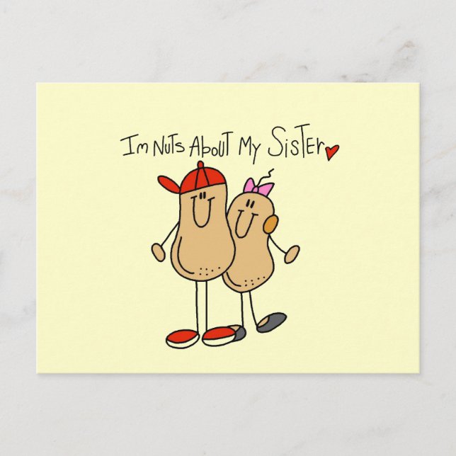 Brother-Nuts About My Sister Postcard (Front)