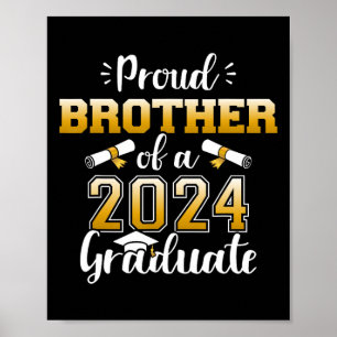 Brother Of A Cl Of 2024 Graduate Senior Graduation Poster