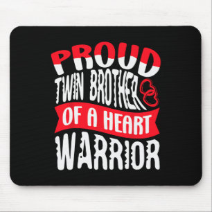 Brother Of A Heart Warrior Heart Disease Defect Ch Mouse Pad