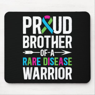 Brother Of A Rare Disease Warrior Rare Disease Awa Mouse Pad