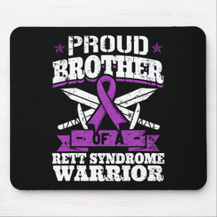 Brother Of A Rett Syndrome Warrior Rtt Awareness B Mouse Pad
