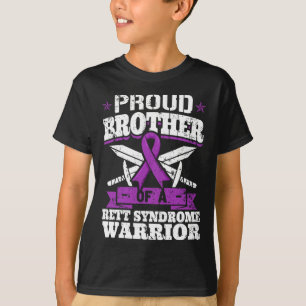 Brother Of A Rett Syndrome Warrior Rtt Awareness B T-Shirt