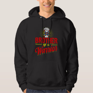 Brother Of A Warrior Autism Awareness For Boy Hoodie