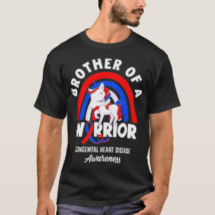 Brother Of A Warrior CHD Congenital Heart Defect A T-Shirt