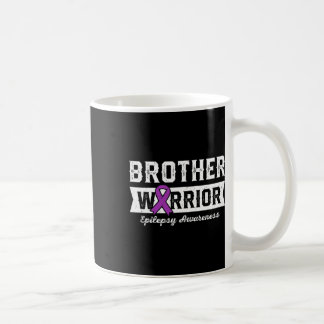 Brother Of A Warrior Epilepsy Brother Purple Ribbo Coffee Mug