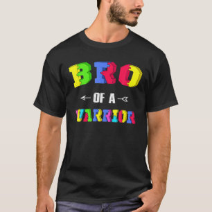 Brother Of A Warrior Family Bro World Autism Aware T-Shirt