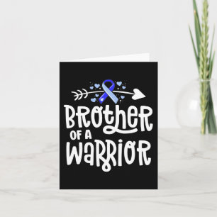 Brother Of A Warrior Hydrocephalus Awareness Famil Card
