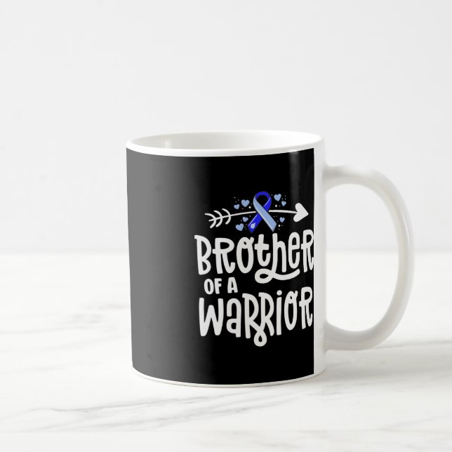 Brother Of A Warrior Hydrocephalus Awareness Famil Coffee Mug (Right)