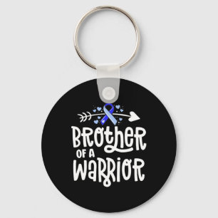 Brother Of A Warrior Hydrocephalus Awareness Famil Keychain