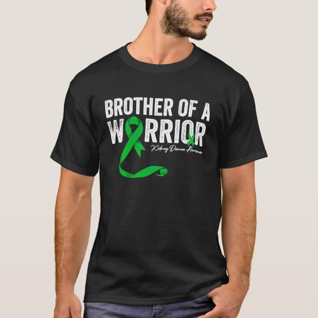 brother of a Warrior Kidney Disease Awareness T-Shirt (Front)