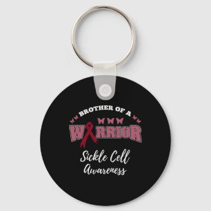 Brother Of A Warrior Sickle Cell Awareness Keychain