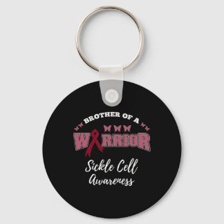 Brother Of A Warrior Sickle Cell Awareness  Keychain